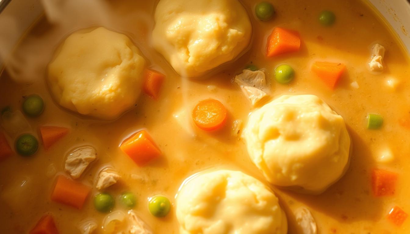 Chicken Pot Pie Soup with Pie-Crust Dumplings