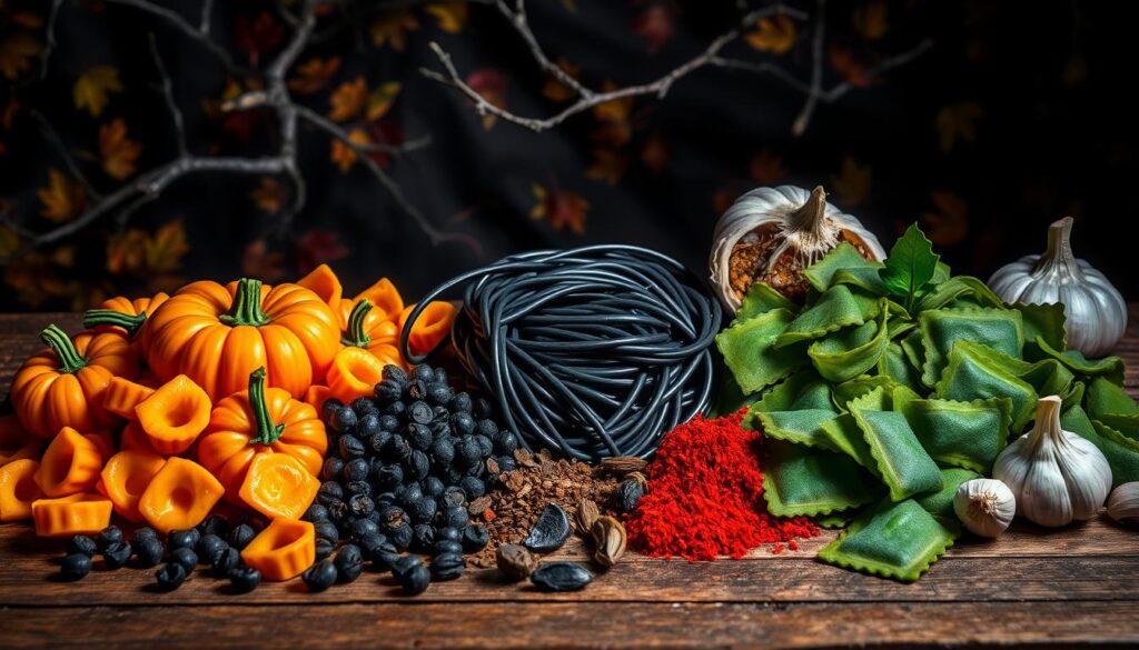 Halloween Pasta Ingredients