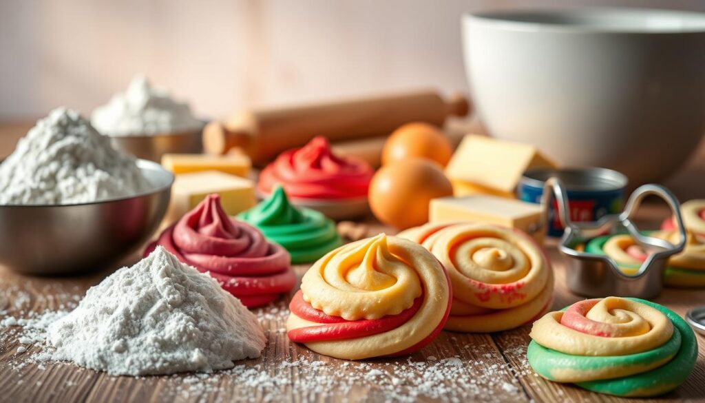 colorful pinwheel cookies ingredients